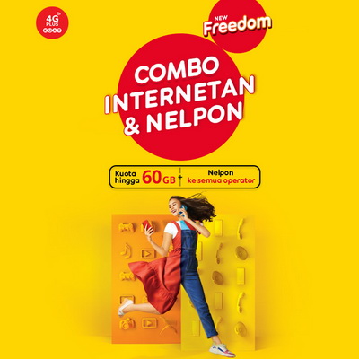 Paket Data Indosat - Freedom Combo - Freedom Combo 20 GB / 30 Hari